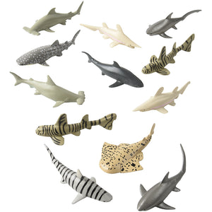 Assorted Toy Sharks (1 Dozen)