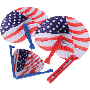 Patriotic Folding Fans Party Favor (1 Dozen)