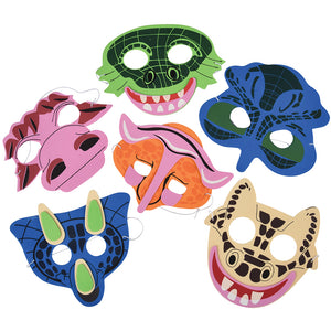 Dinosaur Foam Masks Costume Accessory (1 dozen)