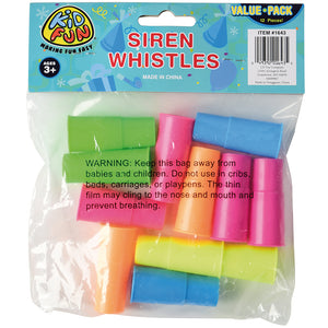 New Year's Eve Siren Whistles Party Favor (One Dozen)