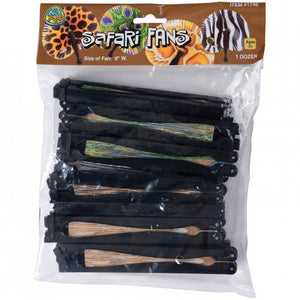 Safari Fans Party Favor (One Dozen)