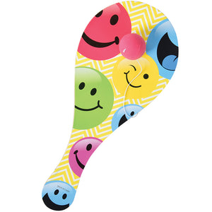 Smile Paddle Balls Toy (One Dozen)