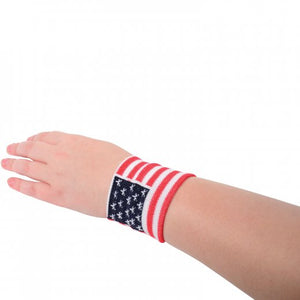 Usa Flag Wristbands Party Accessory (1 Dozen)