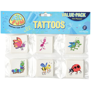 Insect Temporary Tattoos Party Favor (144 pieces)