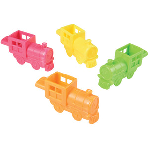 Mini Neon Train Whistles Toy (One Dozen)