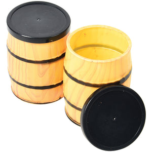 Mini Western Barrel Containers Novelty (One Dozen)