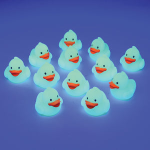 Glow In The Dark Mini Ducks Toy (1 Dozen)