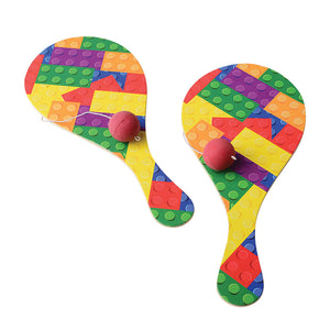 Block Mania Paddle Balls Toy (pack of 12)