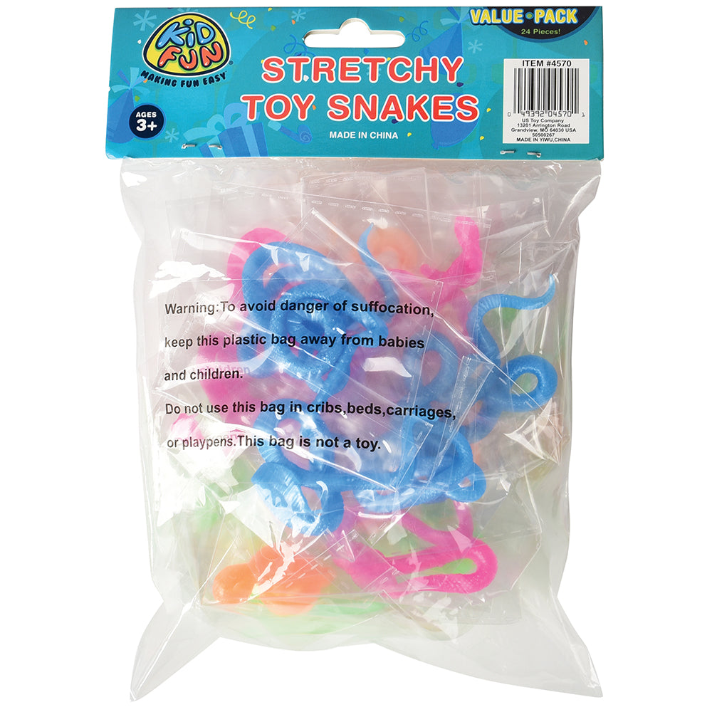 Stretchy Toy Snakes Toy (set of 24) - Price: $1.76