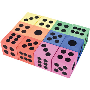 Foam Dice - 2.5 Inch Toy (one dozen)