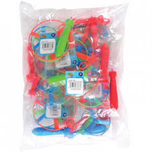 Mini Pull String Saucers Toy Set (one dozen)