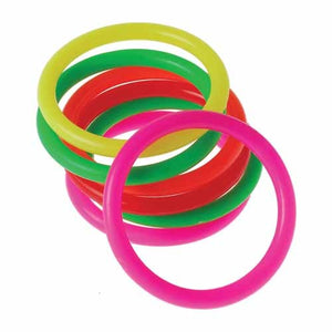 Small Neon Carnival Rings Party Supply (1 dozen)