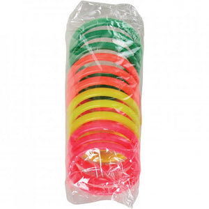 Neon Carnival Rings Party Supply - 5.25 Inch (One dozen)