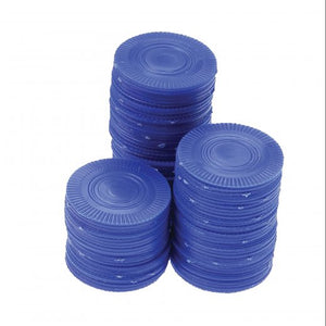 Bulk Poker Chips Blue Game Accessory (bag of 100)