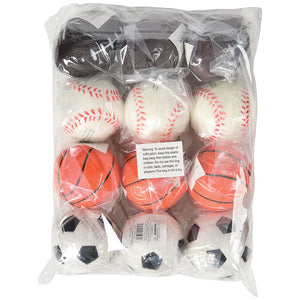 Squeeze Sport Balls Toy (One Dozen)