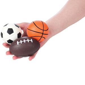 Squeeze Sport Balls Toy (One Dozen)