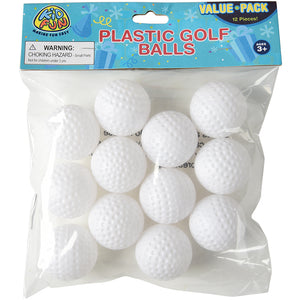 Plastic Golf Balls Toy (1 dozen)