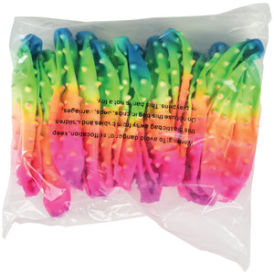 Rainbow Knobby Balls Toy - 5 inch (1 dozen)