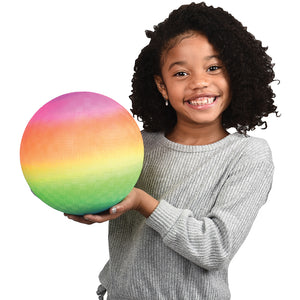 Rainbow Playground Balls Toy - 9 inch (1 dozen)