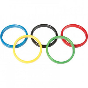 Olympic Cane Rack Rings Party Game (set of 5)