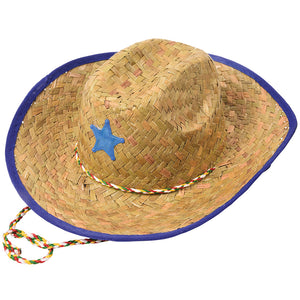 Child Cowboy Hat, Assorted Red or Blue Costume Accessory