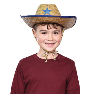 Child Cowboy Hat, Assorted Red or Blue Costume Accessory