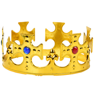 King Gold Crown Costume Accessory