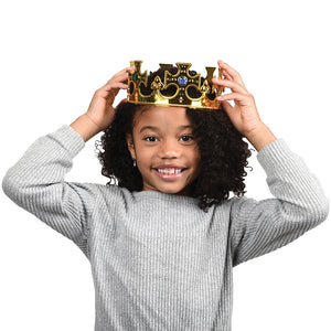 King Gold Crown Costume Accessory