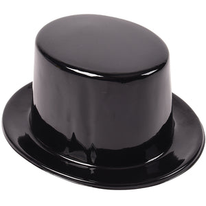 Black Top Hats Costume Accessory (one dozen)