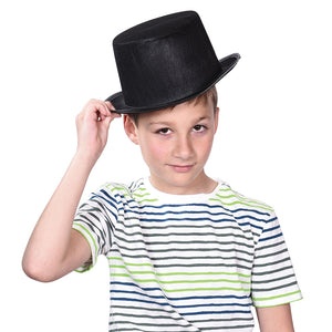 Black Top Hats Costume Accessory (one dozen)