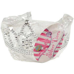 Silver Tiaras Costume Accessory (One Dozen)