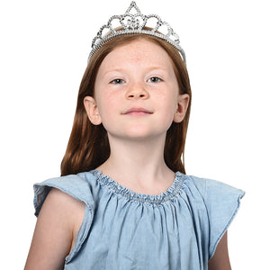 Silver Tiaras Costume Accessory (One Dozen)