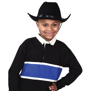 Black Foam Felt Cowboy Hat Costume Accessory