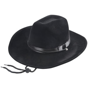 Black Foam Felt Cowboy Hat Costume Accessory