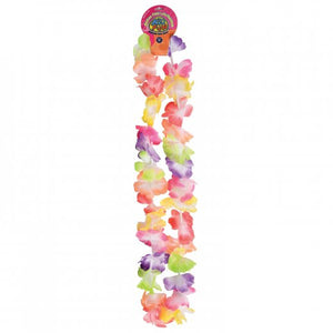 Luau Party Medium Petal Leis (Rainbow) Party Favor (One Dozen)