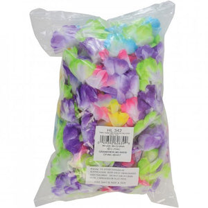 Two Tone Medium Petal Leis Party Favor (1 Dozen)