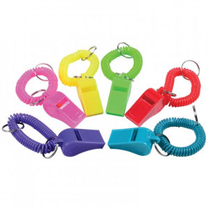 Bracelet Whistle Keychains Novelty (One dozen)