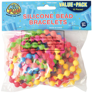 Silicone Bead Bracelets Party Favor (1 Dozen)