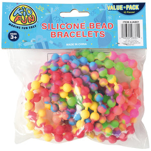 Silicone Bead Bracelets Party Favor (1 Dozen)