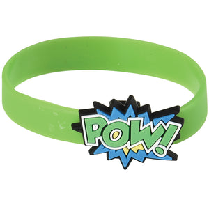 Superhero Rubber Bracelets Party Favor (1 dozen)