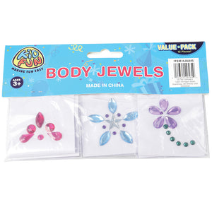 Body Jewels Costume Accessory (pack of 12)