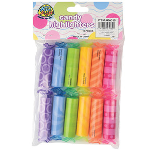 Wrapped Candy Highlighters Novelty (one dozen)