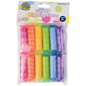 Wrapped Candy Highlighters Novelty (one dozen)