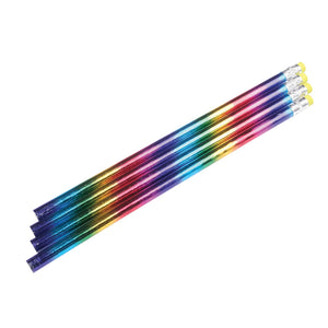 Metallic Rainbow Pencils Stationery (1 Dozen)