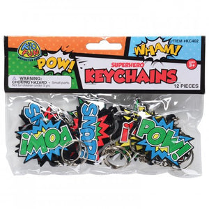 Superhero Keychain Novelties (1 dozen)