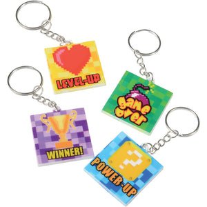 Power Up Keychains Party Favor (1 Dozen)