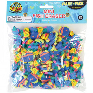 Mini Fish Erasers (144 pieces)