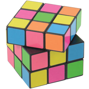 Neon Puzzle Cubes Toy (1 dozen)