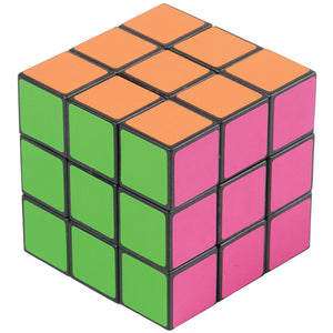 Neon Puzzle Cubes Toy (1 dozen)