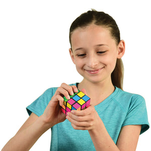 Neon Puzzle Cubes Toy (1 dozen)